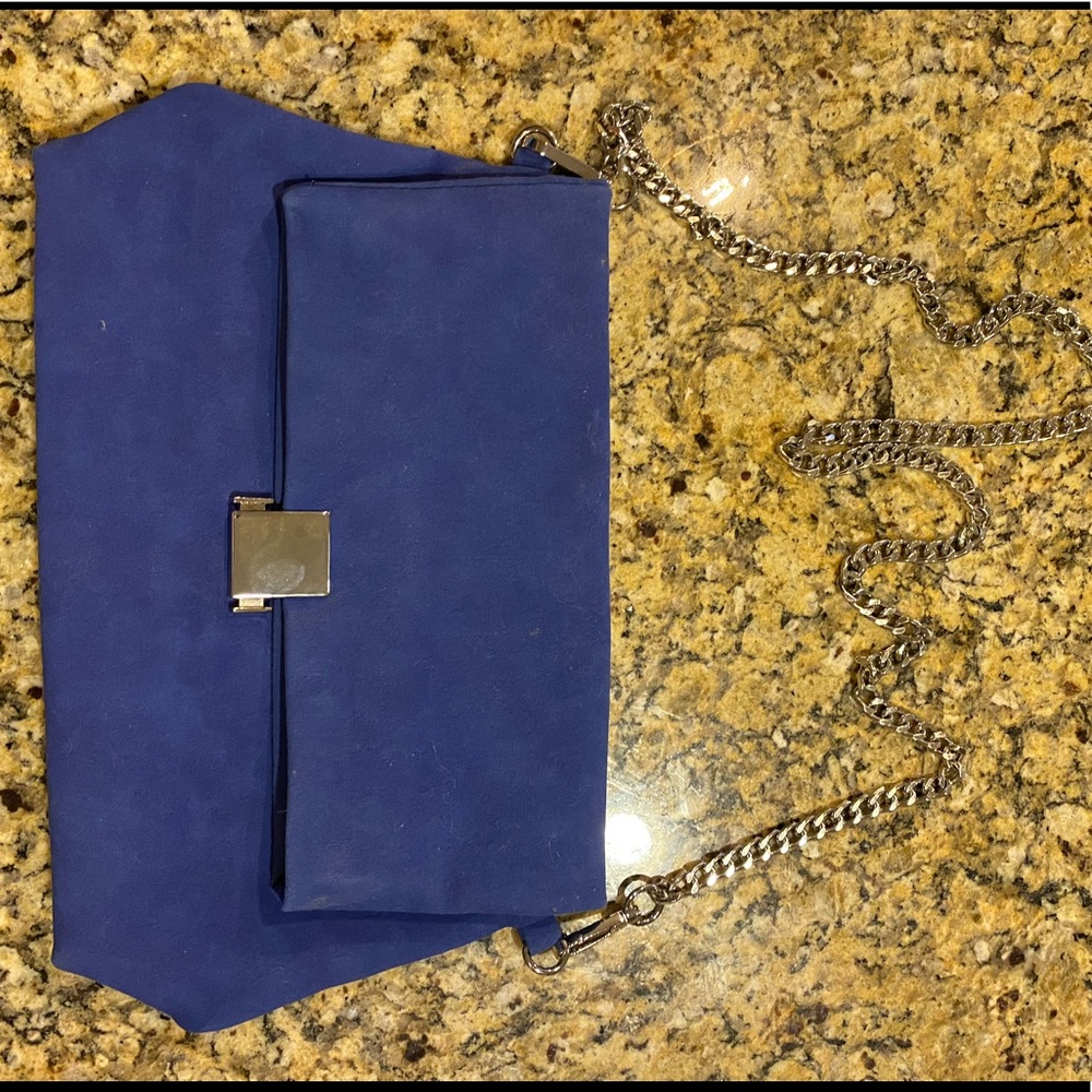 Blue Suede Purse